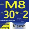 Heavy-Duty Galvanized Metal Flat Washers: Thickened Iron Rings M4 M5 M6 M8 M10