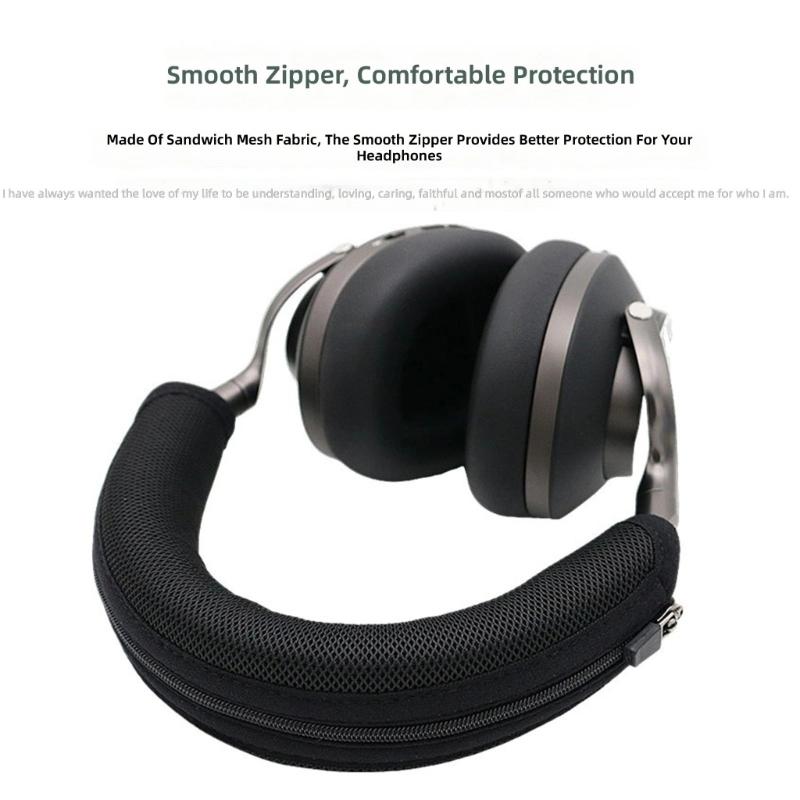 Premium Breathable Headband Cover For PX8S2 Headphones Headbeam Sleeve Zip Design Washable And Durability Design