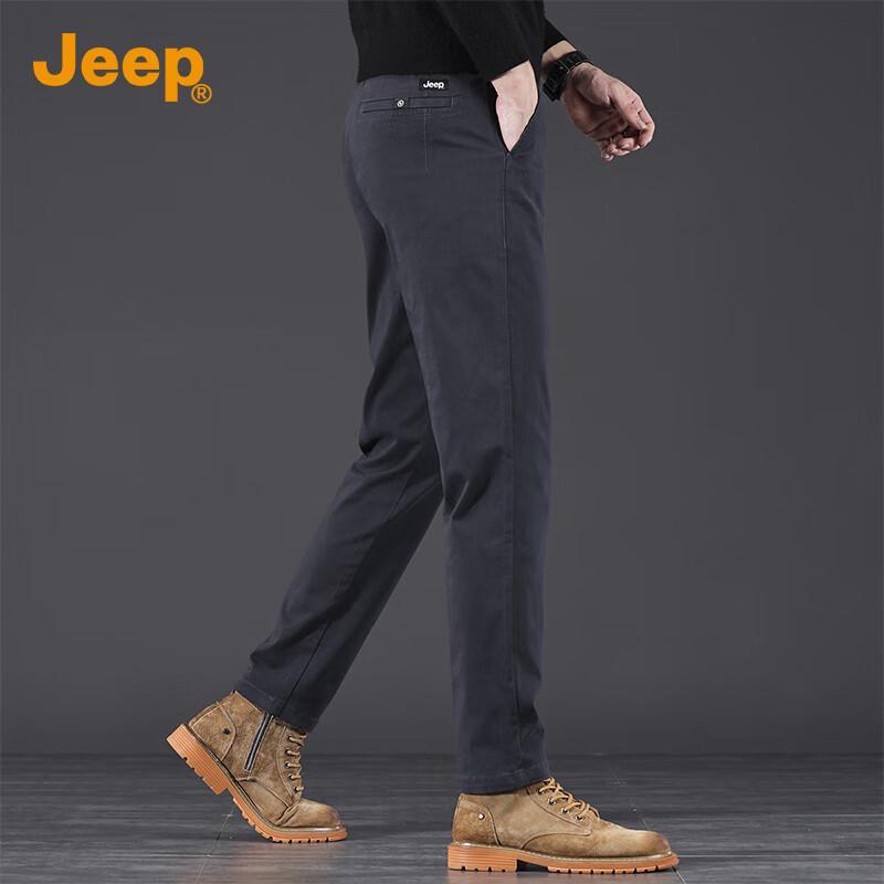 JEEP Men s Relaxed Straight-Fit Casual Pants 36