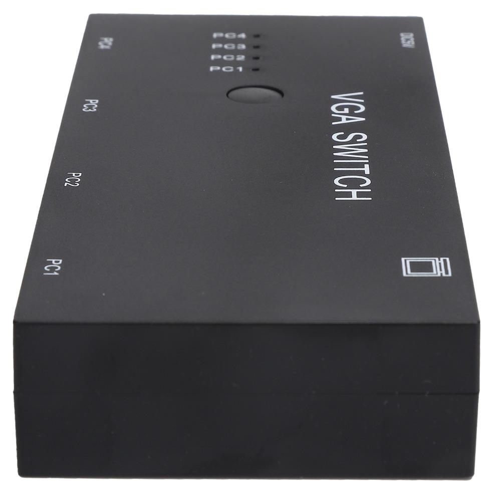 Plug and Play VGA Switcher 4 in 1 Out Video Converter for VGA/XVGA/SVGA/UXGA Computer Host