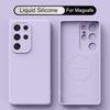 S26 Ultra Case Magnetic Liquid Silicone Soft Phone Cover Cases For Samsung S25 Ultra S26 S24 S23 S22 Plus A56 A55 A54 A16 5G