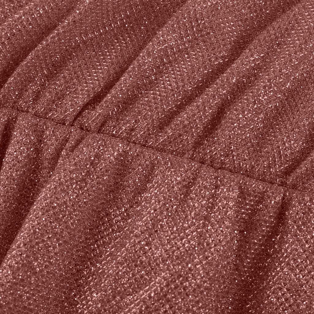 Modisches lässiges Damenkleid mit Goldfolienprägung, langärmeliges V-Ausschnitt-Kleid