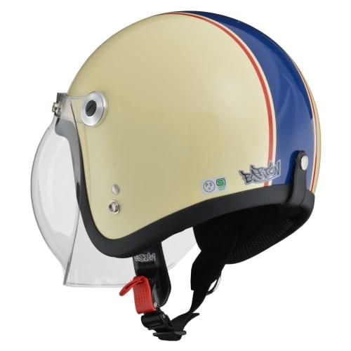 Reed Industries Motorcycle Helmet Jet BARTON BC-10 Ivory Navy Free (Head Circumference 57cm~less Than 60cm)