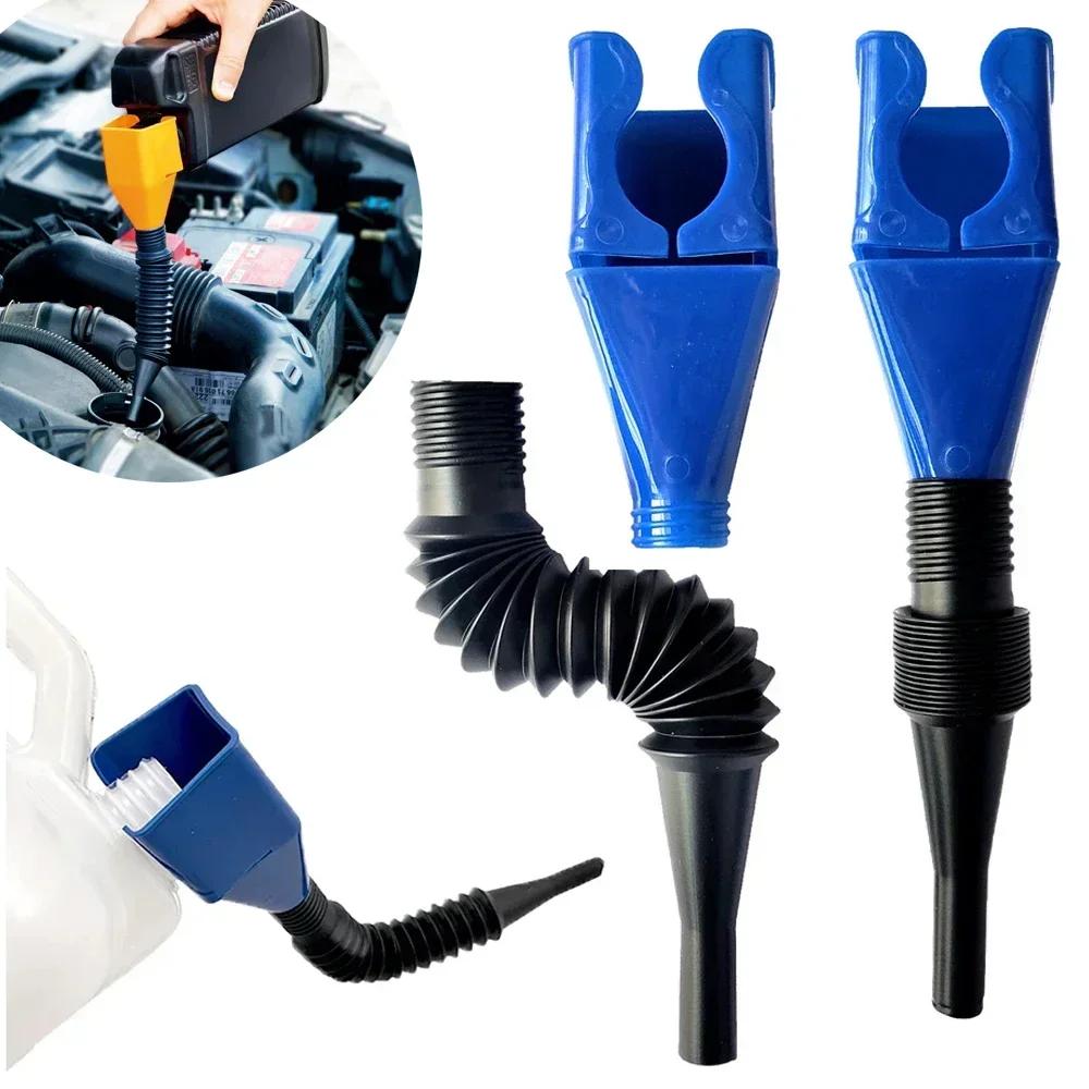 Plastic Gasoline Engine Oil Funnel Filter Transfer Tool Car Motorcycle Refueling Funnel Kit Fluid Change Filling Transfer Tool