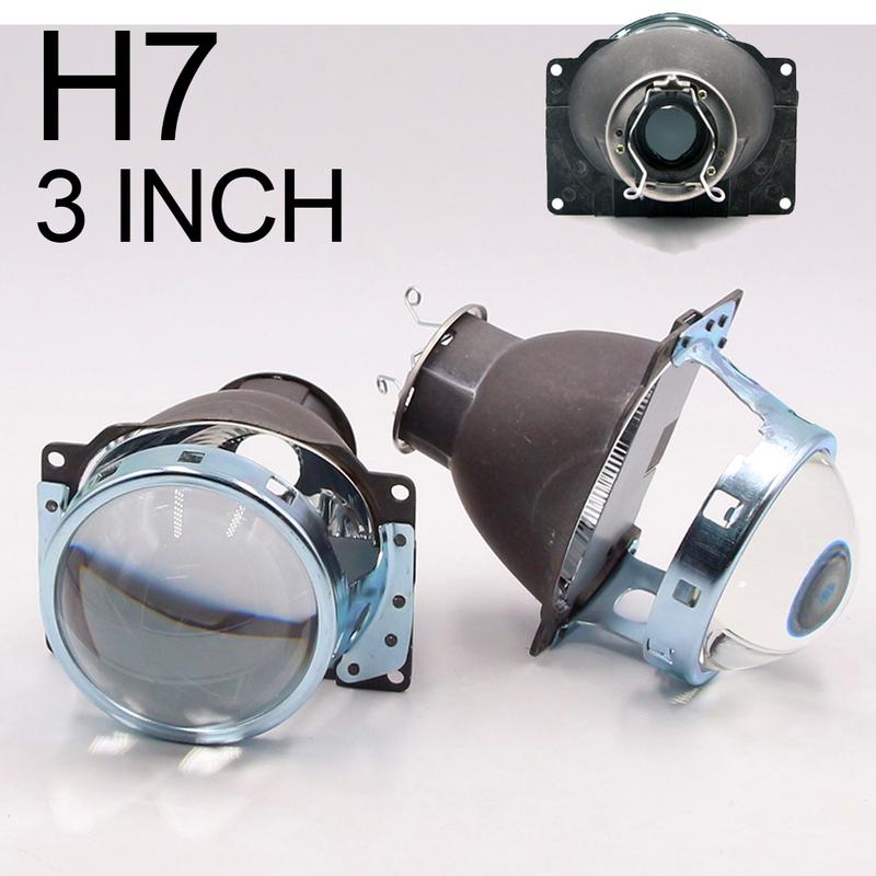 3 Inch Projector Lens H7 For Hella 3R G5 Headlights Retrofit Kit Single Xenon Low Beam Auto Lamp H7 D2S D2H LED HID Car Light