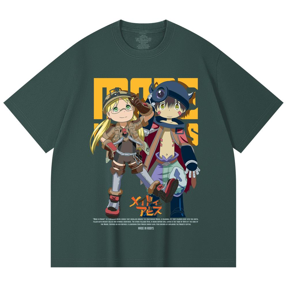 230 Gsm 100% Cotton Made in Abyss V1 Print Unisex Heavy Cotton T Shirt