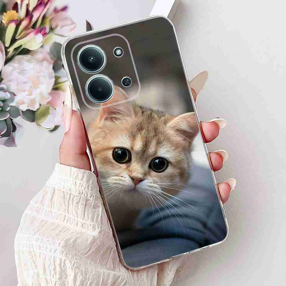 For Xiaomi Redmi 15C 4G 25078RA3EA Case New Butterfly Cute Cat Soft Silicone TPU Cover For Redmi 15C 15c 4G 6.9" Phone Casing