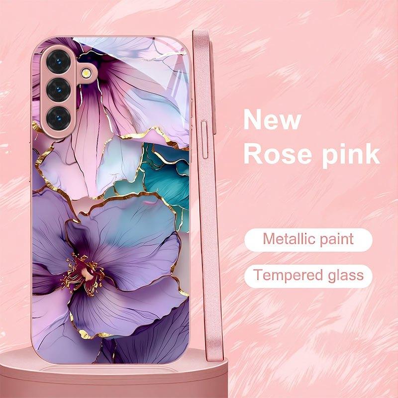 Pattern Female Hot-selling Exquisite Beautiful PhoneCase Glass PhoneCase for Samsung Galaxy S26 S25 S24 S23 S22 FE Ultra Plus