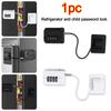 Anti-pinch Hand Refrigerator Door Coded Lock No Drilling Cabinet Lock  for Home