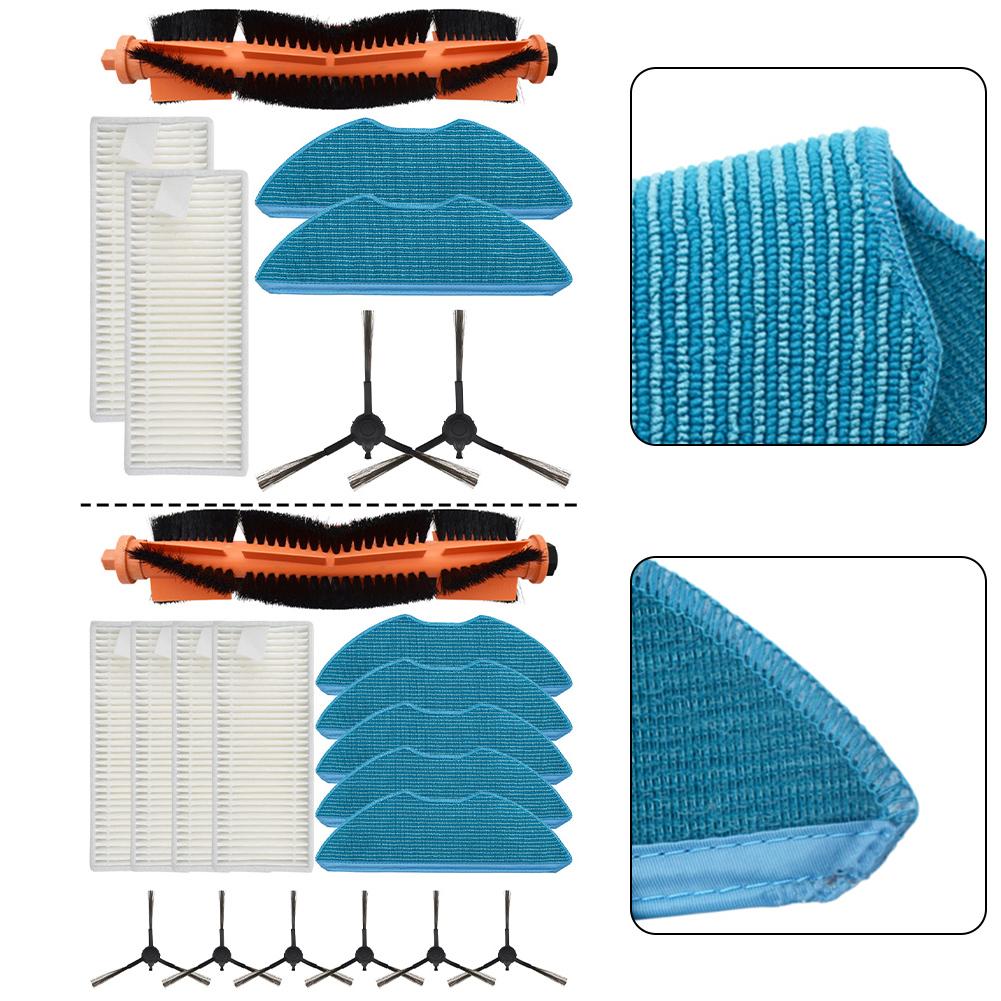 Main Brush with Filters and Mop Cloths for Efficient Home Cleaning