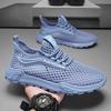 Men's shoes 2024 summer hollow breathable mesh shoes low-top young students running fashion trend casual sports shoes