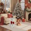 2Pcs/Set Pet Christmas Clothing Princess Style Design Adjustable Christmas Parties Scarf Hat Set Festive Pet Attire