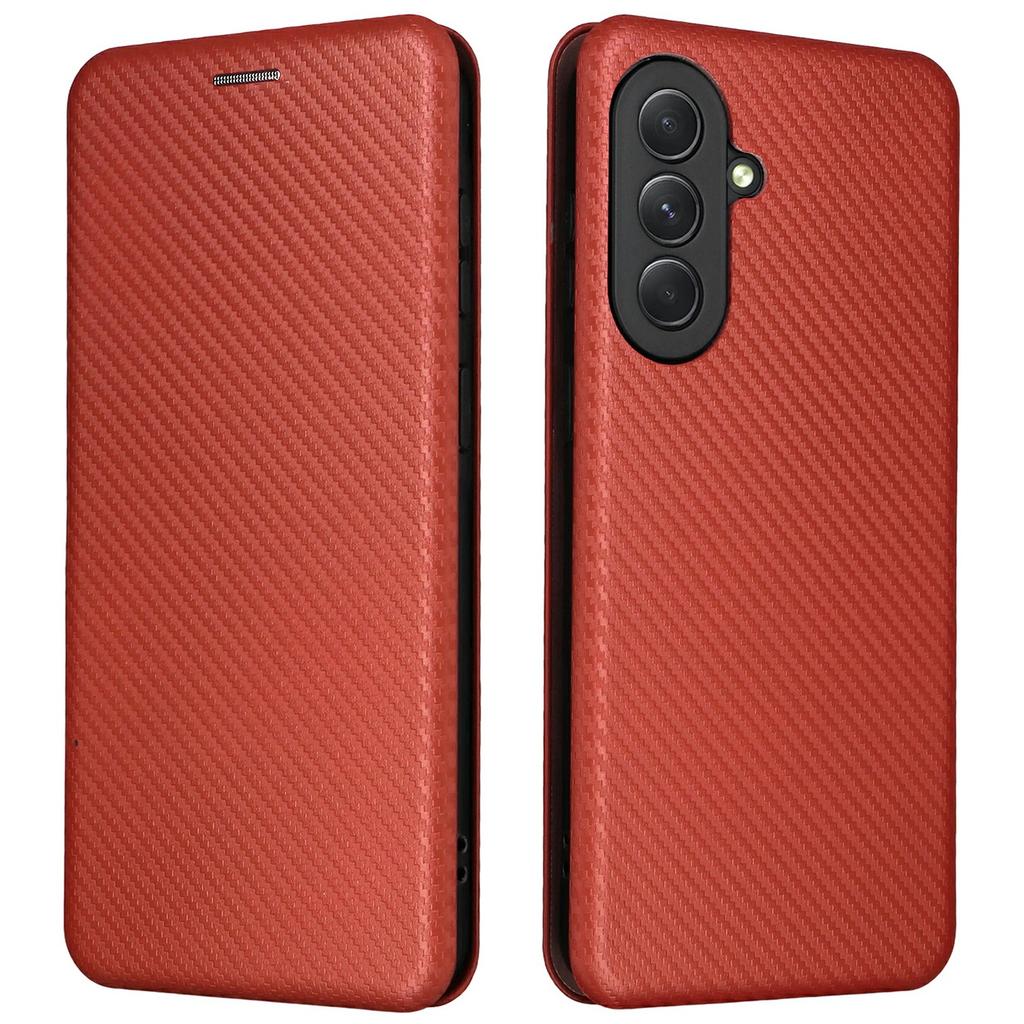 For Samsung Galaxy A57 5G Case Carbon Fiber Texture Drop-Proof PU Leather Phone Cover