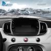 Real Hard Dry Carbon Fiber Sticker For Abarth 595 695 Fiat 500 2016-2024 Fiat 500E 2016-2019 LHD RHD Car 7inch Navigation Frame