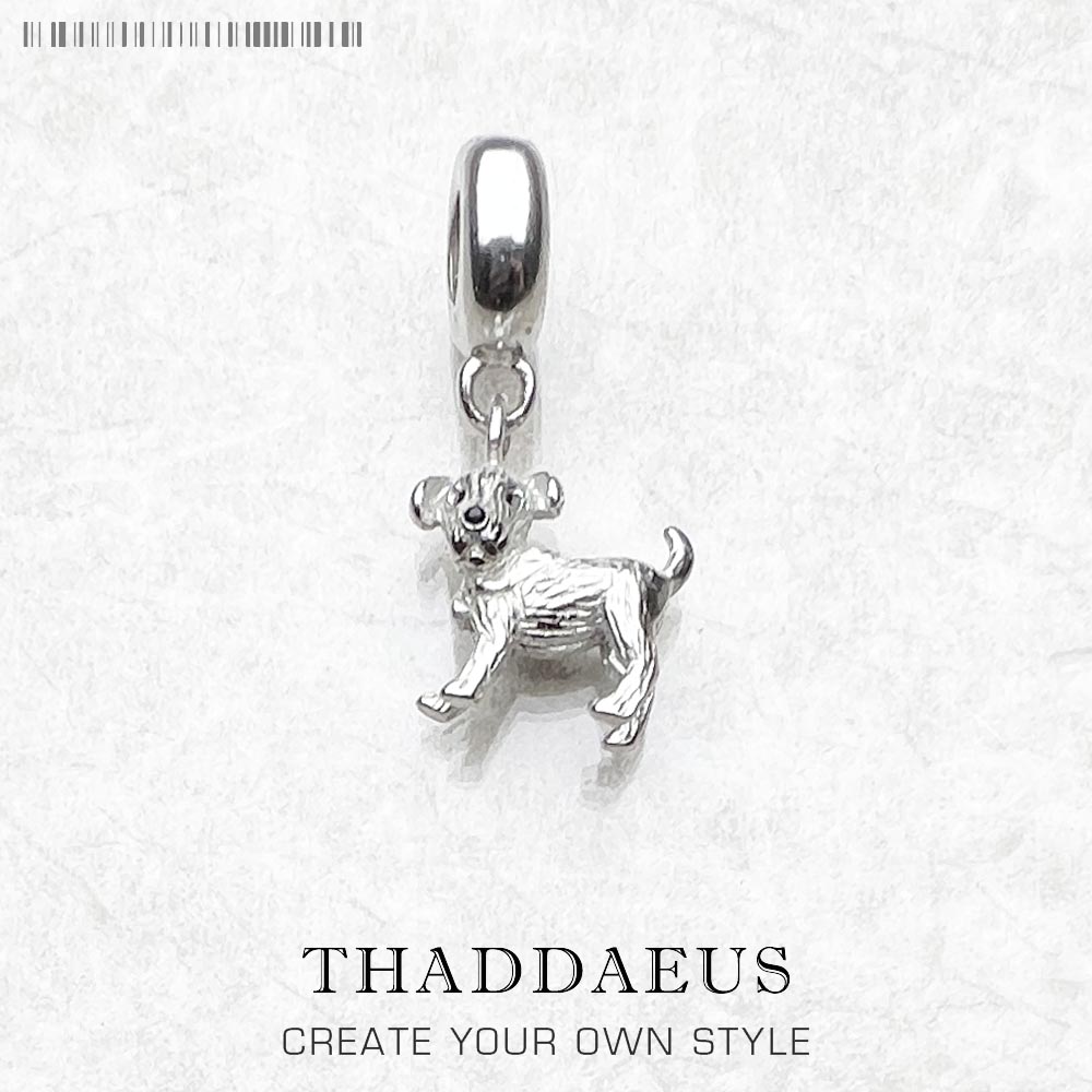Winter New Fashion Small Dog Charm 925 Silver Pure Cute Pendant Women Men Jewelry Gifts