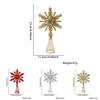 Beautiful Multi-layer Christmas Tree Topper Snowflake Stars In Red Gold Silver For Holiday Cheer