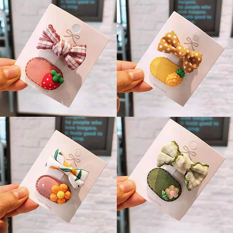 

2шт / комплект Детские заколки для волос Решетка Фрукты Дети Девочка Шпильки Банты Дети Клипсы Barrettes Дети Головной убор Детская девочка Аксессуары для волос