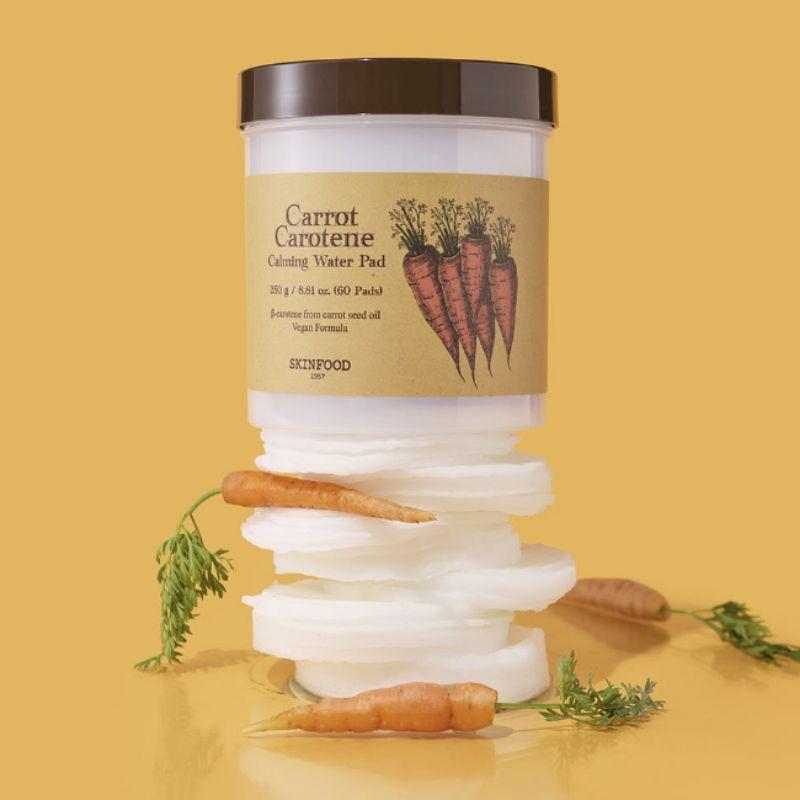 Skinfood Carrot Carotene Calming Water Toner Pads 60 Pads