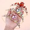 Colorful Elegant Heart Crown For Women Perfect Birthday Gift Party Accessory C-Position Essential Role Play Costome