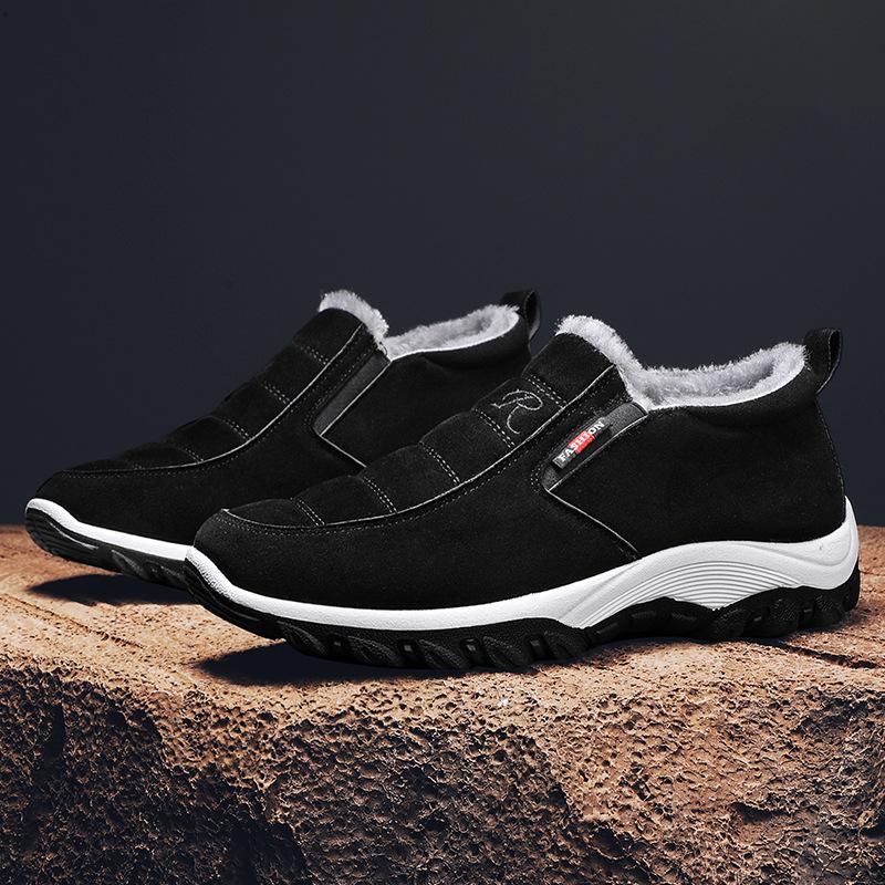 Winter cotton shoes men's velvet thickened warm snow boots outdoor casual versatile cotton shoes