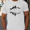 Fashion Men's Crew Neck Short Sleeve 3D Casual Color Printing Casual Short Sleeve Crew Neck T-Shirt