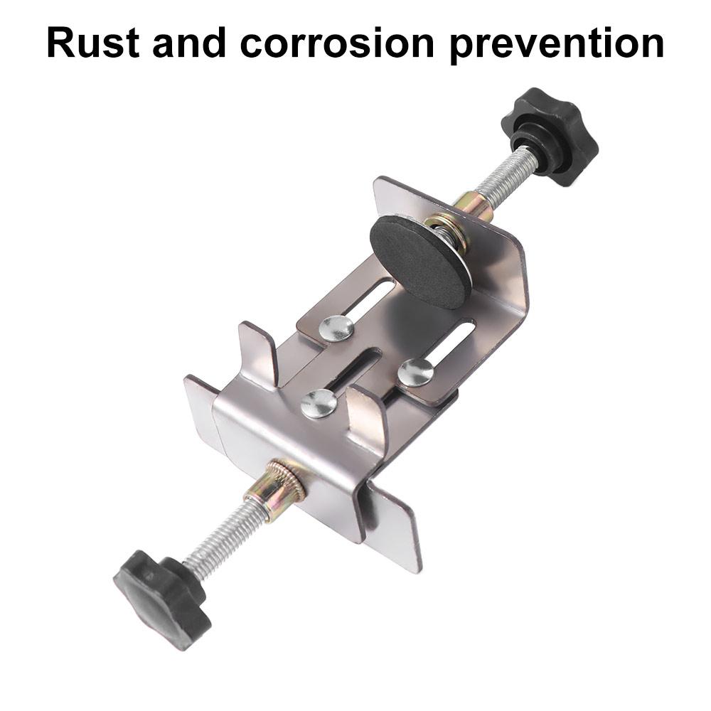 Stainless Steel Cabinet Door Mounting Jig Adjustable Floor Cabinet Support Clamp Carpentry