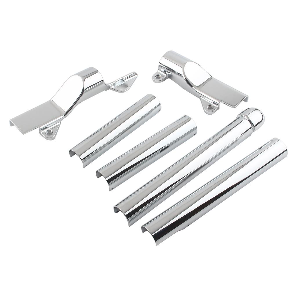 6PCS Motorcycle Swingarm Tube W/ Phantom Axle Covers Chrome For Harley Softail Heritage Classic FLSTC EFI FLSTCI Custom FXSTC