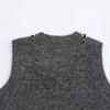 2025 Spring Women's V-neck Knit Vest with Sequin Beads