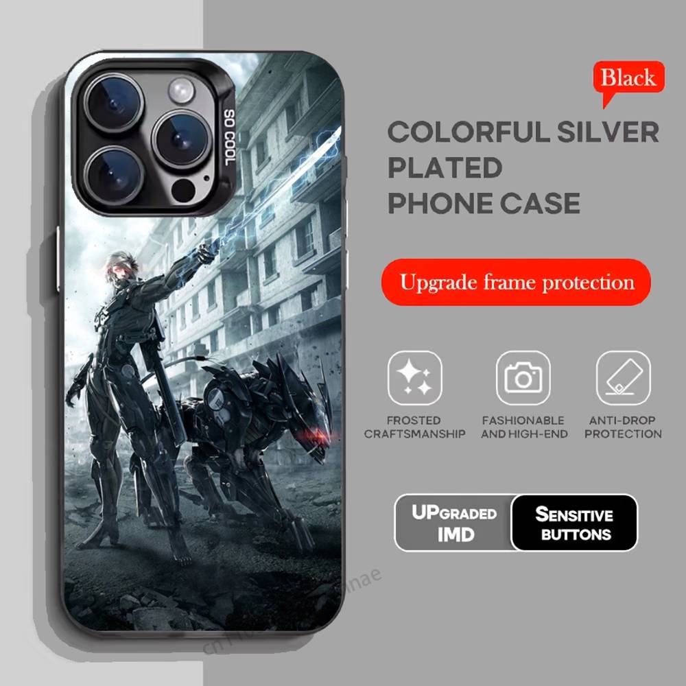 

M-Metal Gear Solid Raiden Чохол для телефону iPhone 15 16 Pro Max Air SE 11 13 Pro 14 Plus 12 11Pro 15Pro Max 16e iPhone14ProMax