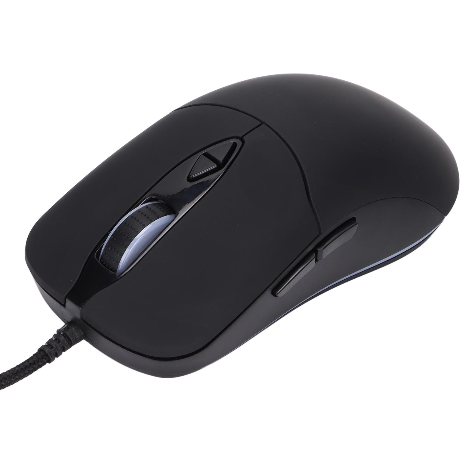

Mouse RGB Light USB 7200DPI 10 Lights Comfortable Grip Good Game Experience Wired Gaming MouseBlack чорний