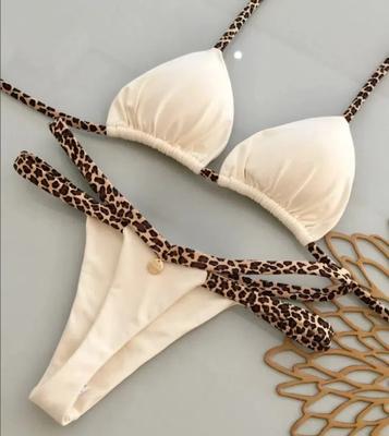 Nové Sexy Dámské Bikini Plážové Dovolenkové Plavky Dvoudílná Sada
