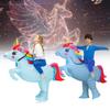 Blue Inflatable Unicorn Costumes Adults Child Christmas Halloween Dress Up Gift