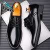New Leather Men's Shoes Autumn New Breathable Soft Leather Casual Work Business Help Leather Shoes