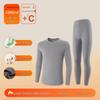 Men's Tencel Lyocell & Cotton Thermal Underwear Set: Antibacterial, Plus Velvet, Autumn Round Neck Top & Trousers