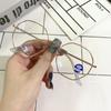 Retro Polygonal Glasses Finished Myopia Glasses Frame Personalized Multi-Anti-Blue Flat Glasses