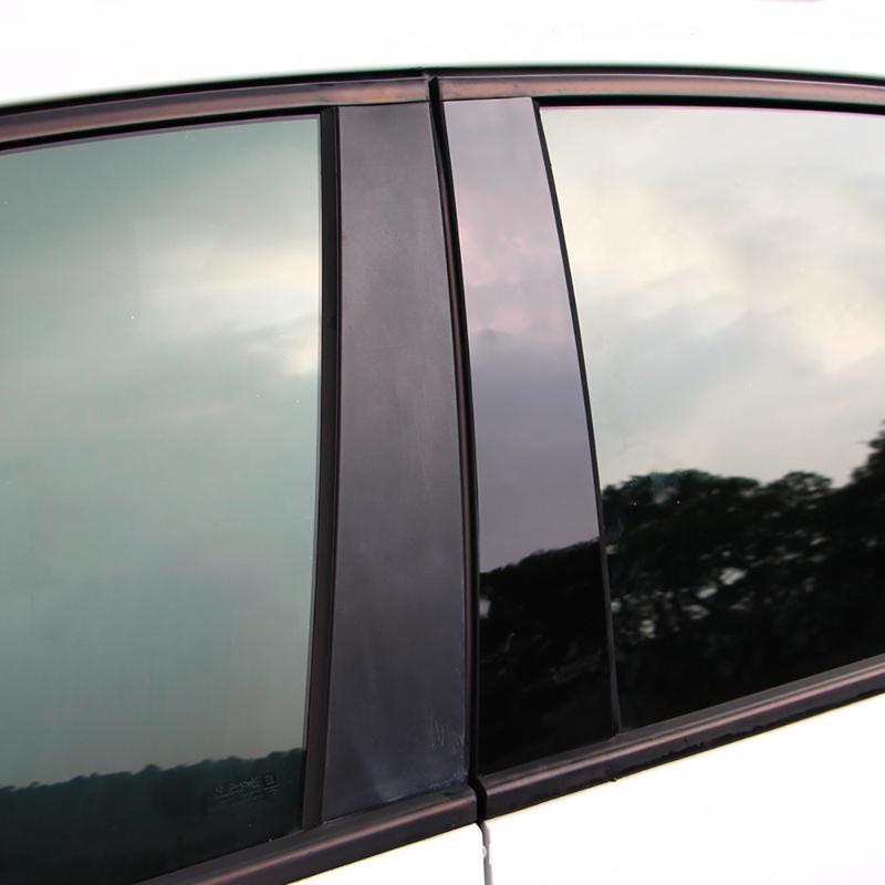 Car Window B Pillar Sticker Cover For VW Volkswagen Teramont 17-21 Golf 6 Auto Protector Accessories