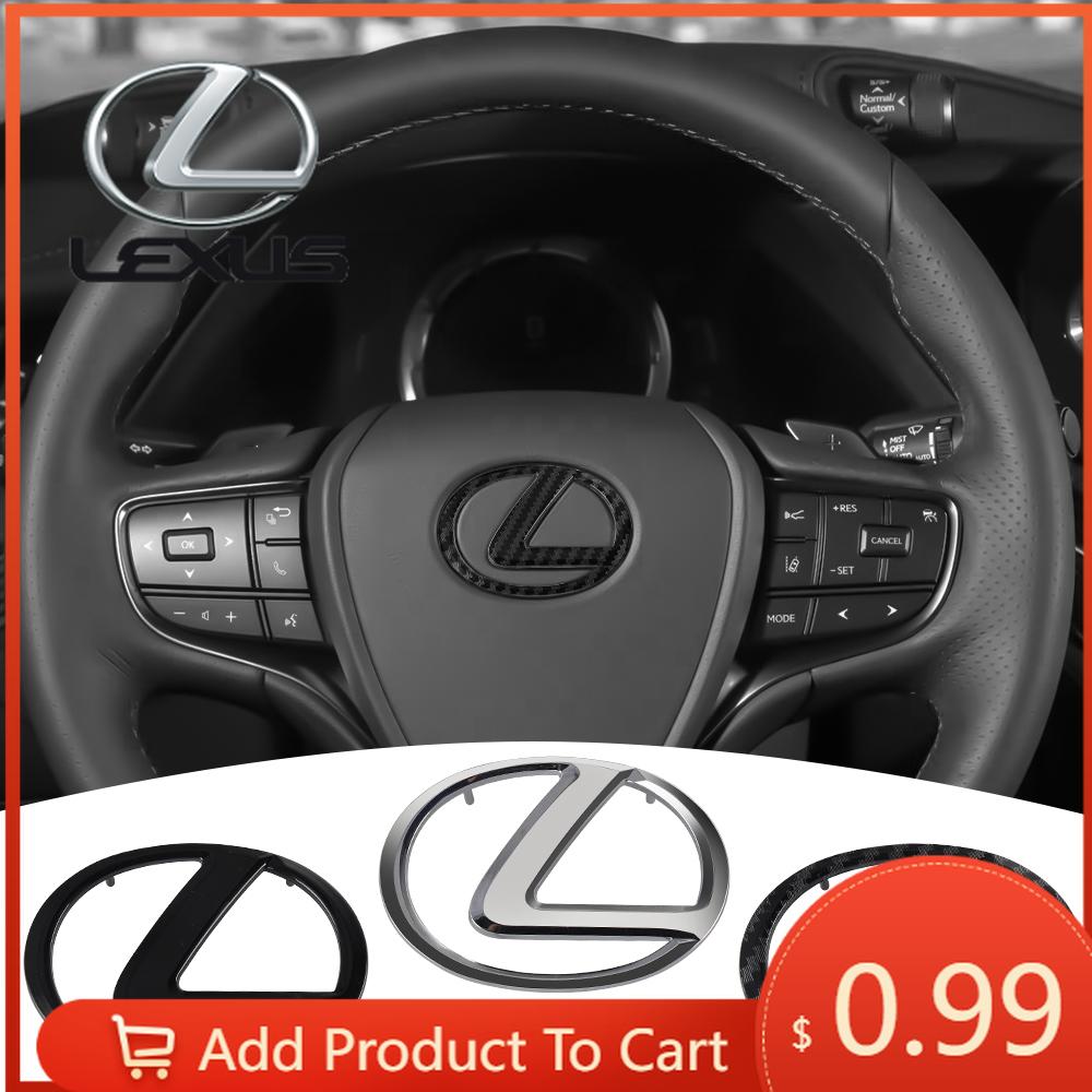Interior Stickers Car Steering Wheel Center Logo Emblem For Lexus ES300 RX330 RX300 GS300 IS250 IS200 CT200h IS300 NX RX LX GX G OK2