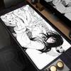 Kawaii Anime Girls Reze Mousepad XXL Laptop Gamer Non-slip Desk Mat 900x400mm Comic Style Chainsaw Man Office Speed Keyboard Pad