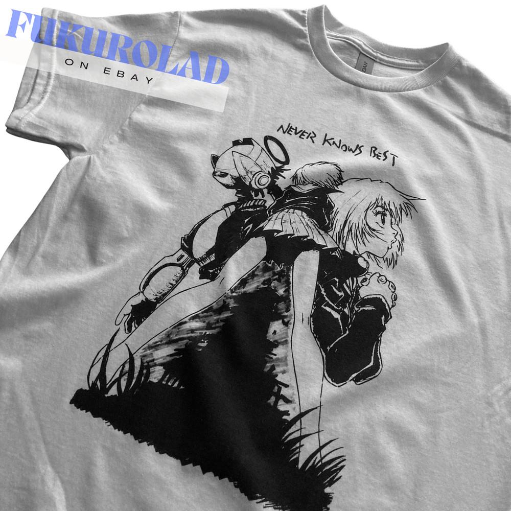 

FLCL FOOLY COOLY NEVER KNOWS BEST Anime UNISEX t shirt - GILDAN - quality print 3XL