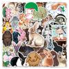 50 Cute Rabbit Cartoon Stickers - DIY Suitcase, Scooter, Car & Fridge Decoration
