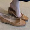 2026 Retro Bow Flat Bottom Shallow Mouth Commuter Comfortable Women's Shoes
