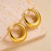 Raffinate Ear Cuff in Acciaio Titanio Oro 18k per Donna