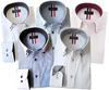 [Paris 16k] Men's Long-Sleeve Wrinkle-Resistant Button-Down Shirts, Set of 5, Size 6 L