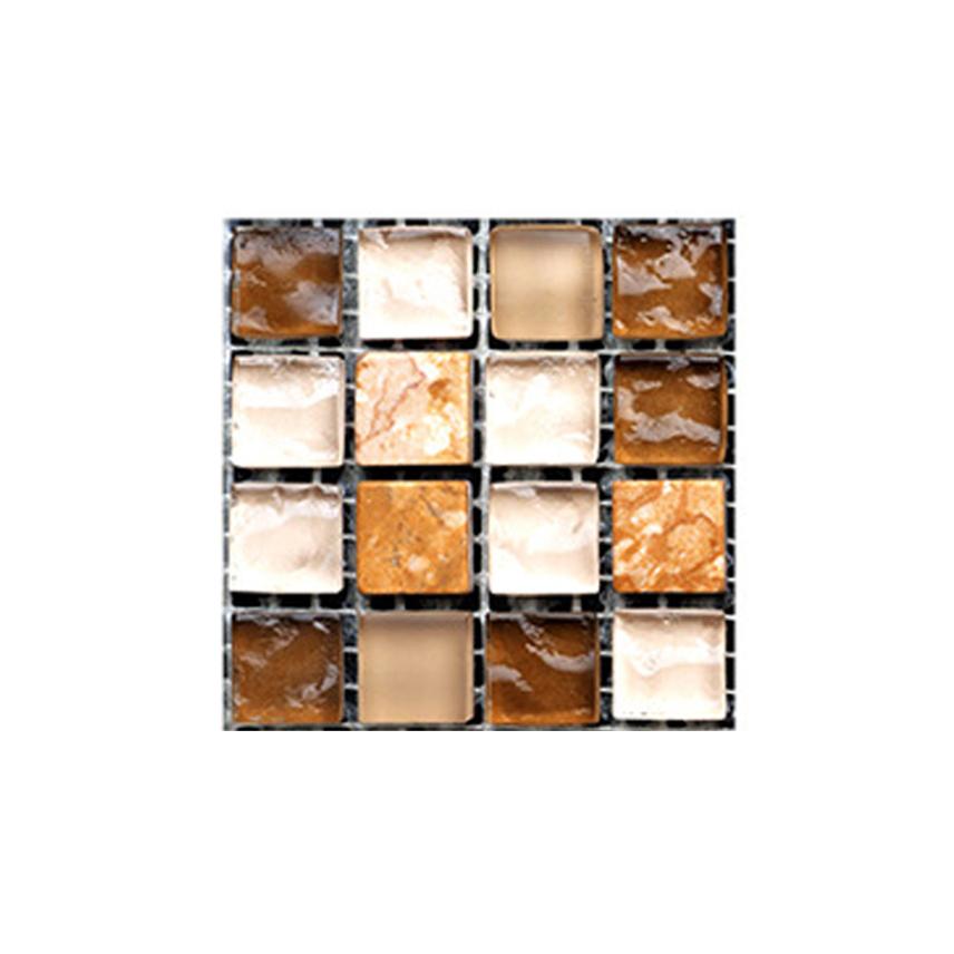 10 Stück Mosaik Aufkleber Fliesen Etikettenmaterial Badezimmer Bodenfliese Klebstoff Küchenrückwand Chap Arbeitsplatte Küchendekor 10x10cm