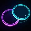 LED Cup Holder Lights, 2Pcs LED Car Coasterss With 7 Colors Luminescent Light Cup Pad, USB Charging Cup Mat For Drink Coaster Accessories Interior