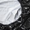 Cover For A Chair With A Black Marble Pattern