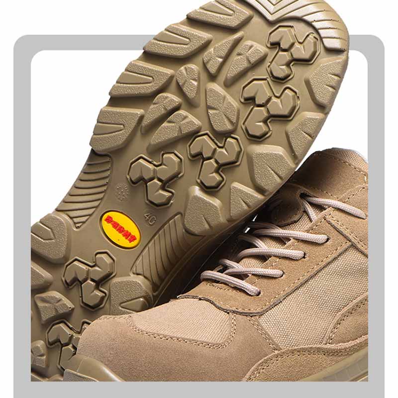 Oulylan Labor Footwear Anti Puncture Steel Toe Safety Boots For Men Wear Resistant Work Protective Shoes Male Summer Breathable