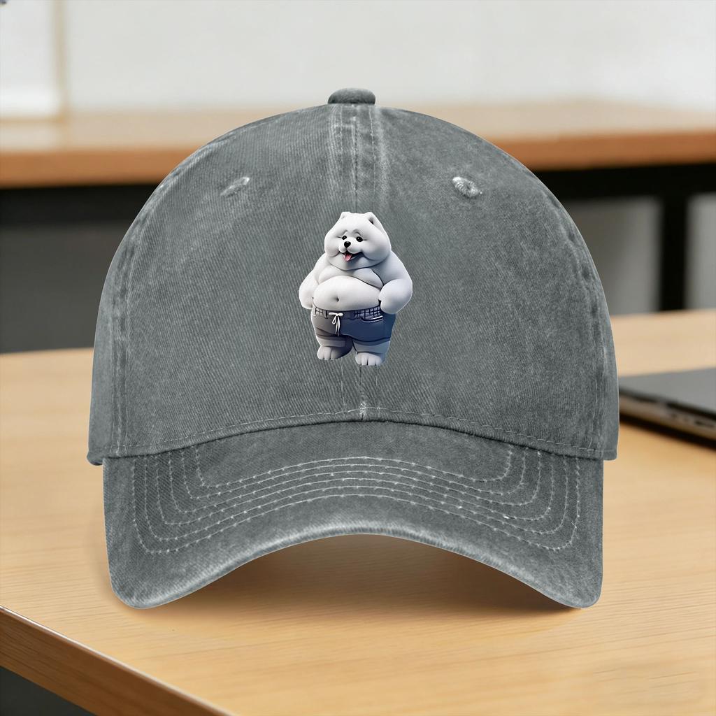 Teddy Bear Playing Badminton Print Casual Baseball Cap For Couple Women Spring for Young Unisex And Women