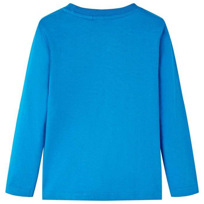 T-shirt enfants manches longues bleu cobalt 92/104/116/128/140