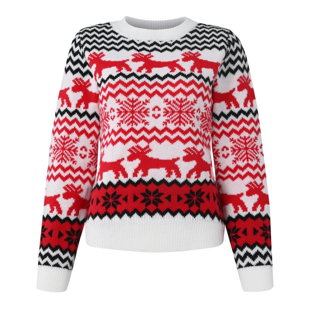 Pull de Noël à la mode pour hommes, haut chaud, col rond, manches longues